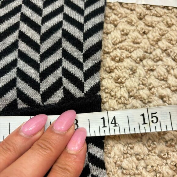 Ladies Boden‎ Lucinda Chevron Knit Dress Black and Grey Size 4 - Picture 6 of 10